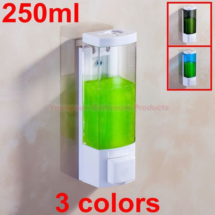 250ml 3 Optional Colors ABS Plastic Single Manual Soap Dispenser Lotion Dispenser Hand Sanitizer