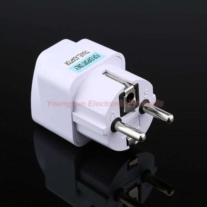 EU Standard Plug Adapter Travel Charger Adapter Converter Power Socket Plug Converter