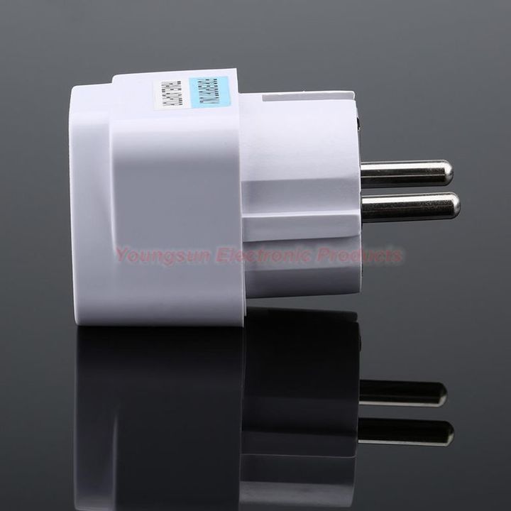 EU Standard Plug Adapter Travel Charger Adapter Converter Power Socket Plug Converter
