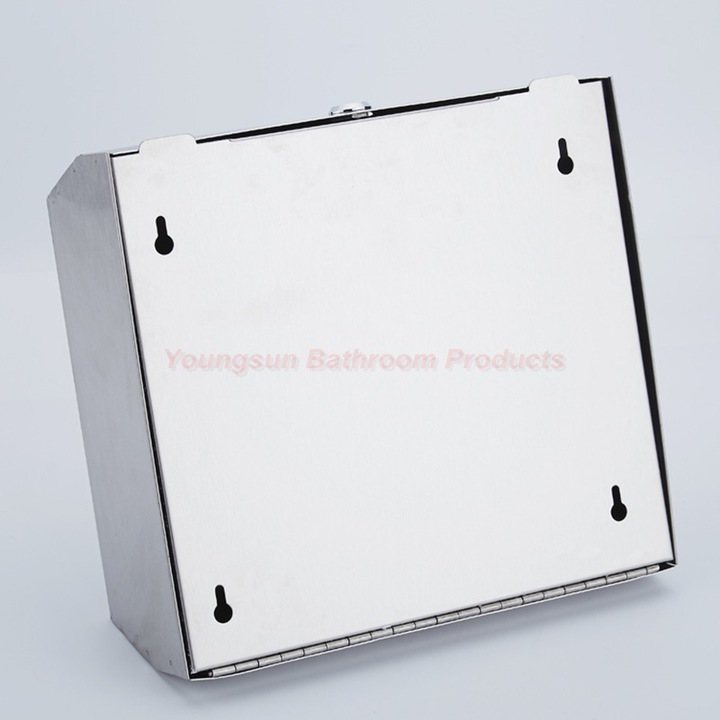 Bathroom Lockable Stainless Steel Hand Paper Towel Dispenser Tissue Paper Towel Holder Napkin Holder
