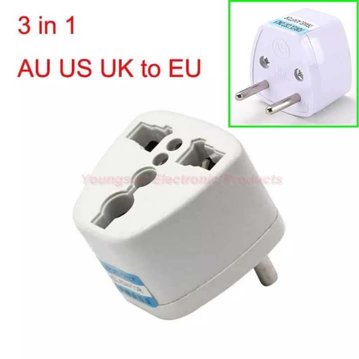 Universal Worldwide Travel Wall Charger AU US UK to EU AC Power Plug Adapter Outlet Socket Converter