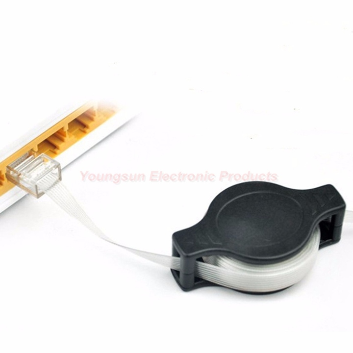 1.5m 4.9FT Portable Retractable Ethernet LAN RJ45 Internet Network Cable for Computer Laptop Router