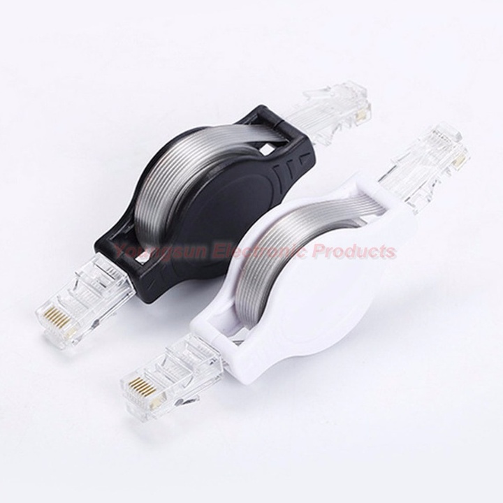 1.5m 4.9FT Portable Retractable Ethernet LAN RJ45 Internet Network Cable for Computer Laptop Router