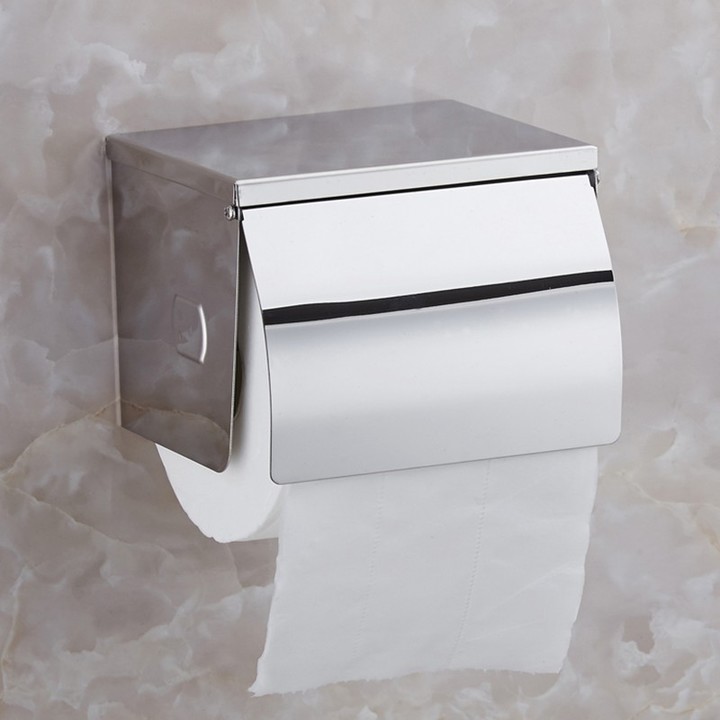 Bathroom Accessories Stainless Steel Toilet Tissue Dispenser Toilet Paper Holder with Steel Buckle