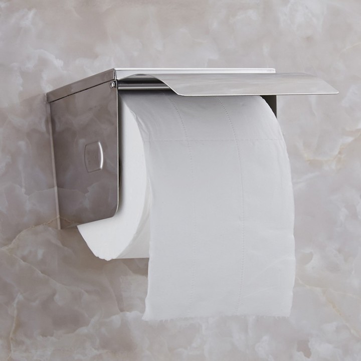 Bathroom Accessories Stainless Steel Toilet Tissue Dispenser Toilet Paper Holder with Steel Buckle