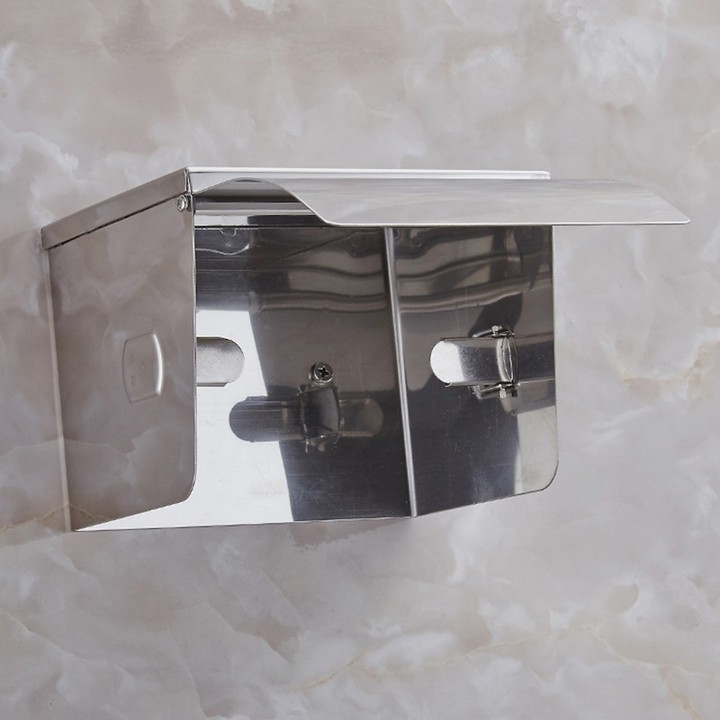 Bathroom Accessories Stainless Steel Toilet Tissue Dispenser Toilet Paper Holder with Steel Buckle