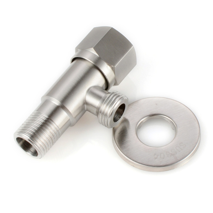 Luxury 304 Stainless Steel G1/2&apos;&apos; Angle Valves Kitchen Bathroom Accessories Diverter Valve Connector