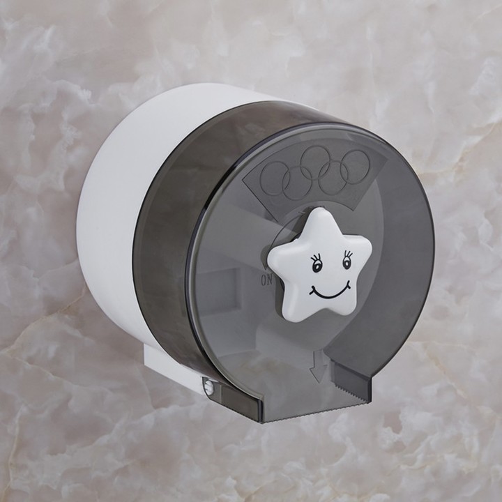 Cute Cartoon Plastic Waterproof Toilet Paper Holder Tissue Paper Holder Toilet Roll Storage