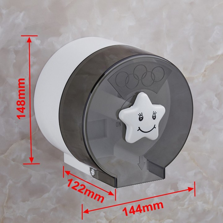 Cute Cartoon Plastic Waterproof Toilet Paper Holder Tissue Paper Holder Toilet Roll Storage