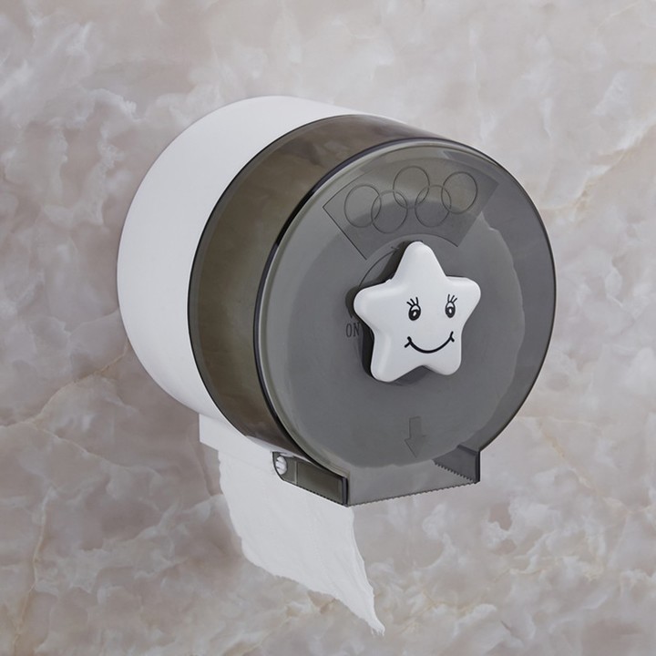 Cute Cartoon Plastic Waterproof Toilet Paper Holder Tissue Paper Holder Toilet Roll Storage