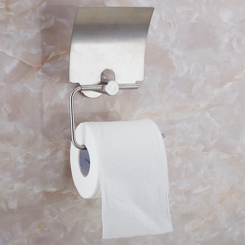 European Style 304 Stainless Steel Toilet Paper Holder Toilet Roll Storage Tissue Roll Dispenser