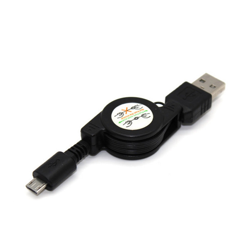 80CM Data Cable Retractable Micro USB Data Cable Sync Charger Cable for Android iphone Xiaomi Huawei