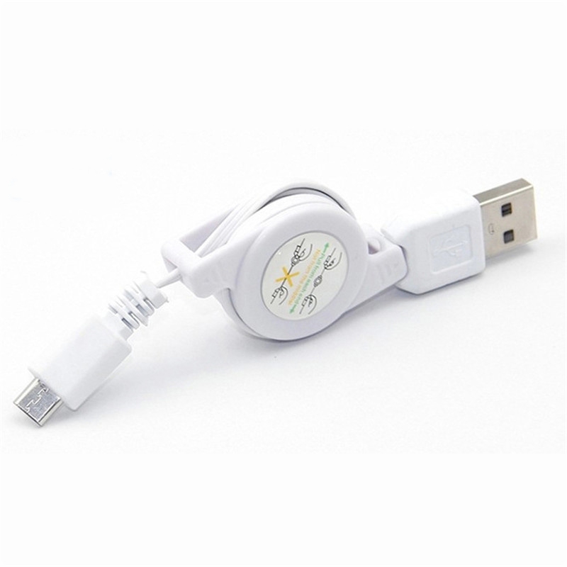 80CM Data Cable Retractable Micro USB Data Cable Sync Charger Cable for Android iphone Xiaomi Huawei