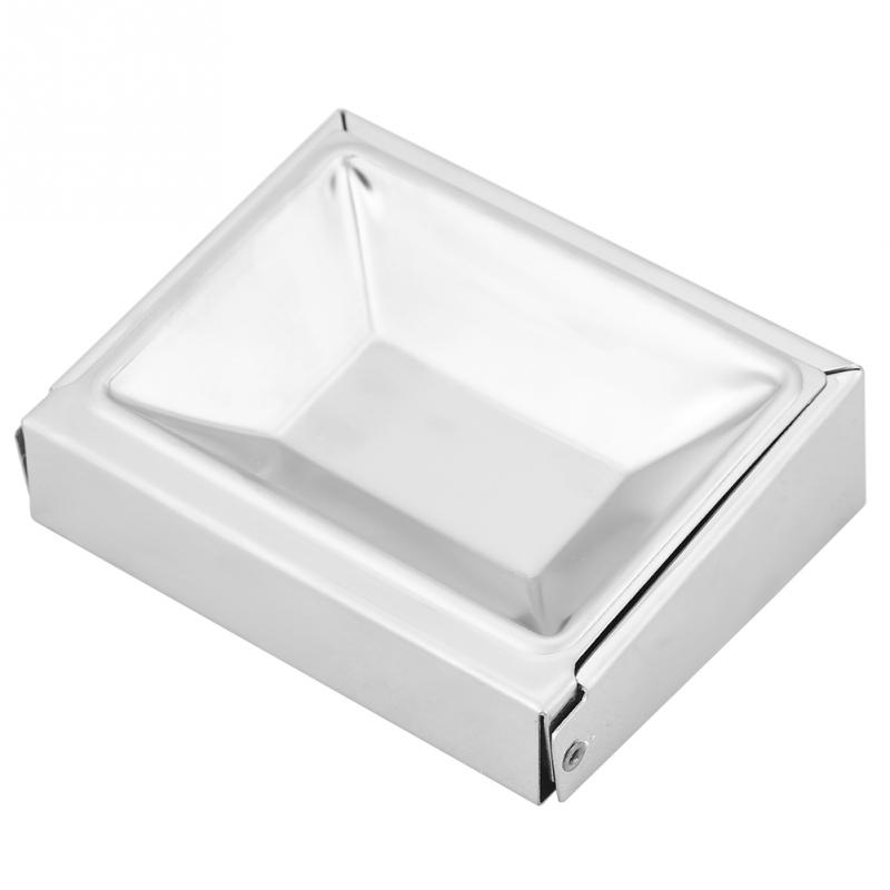 Stainless Steel Soap Dish Holder Cigar Ashtray Wall Mounted Bathroom Shelf Soap Box Holder Container
