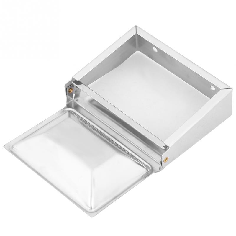 Stainless Steel Soap Dish Holder Cigar Ashtray Wall Mounted Bathroom Shelf Soap Box Holder Container