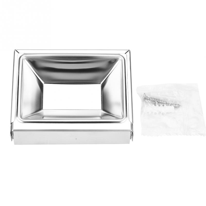 Stainless Steel Soap Dish Holder Cigar Ashtray Wall Mounted Bathroom Shelf Soap Box Holder Container