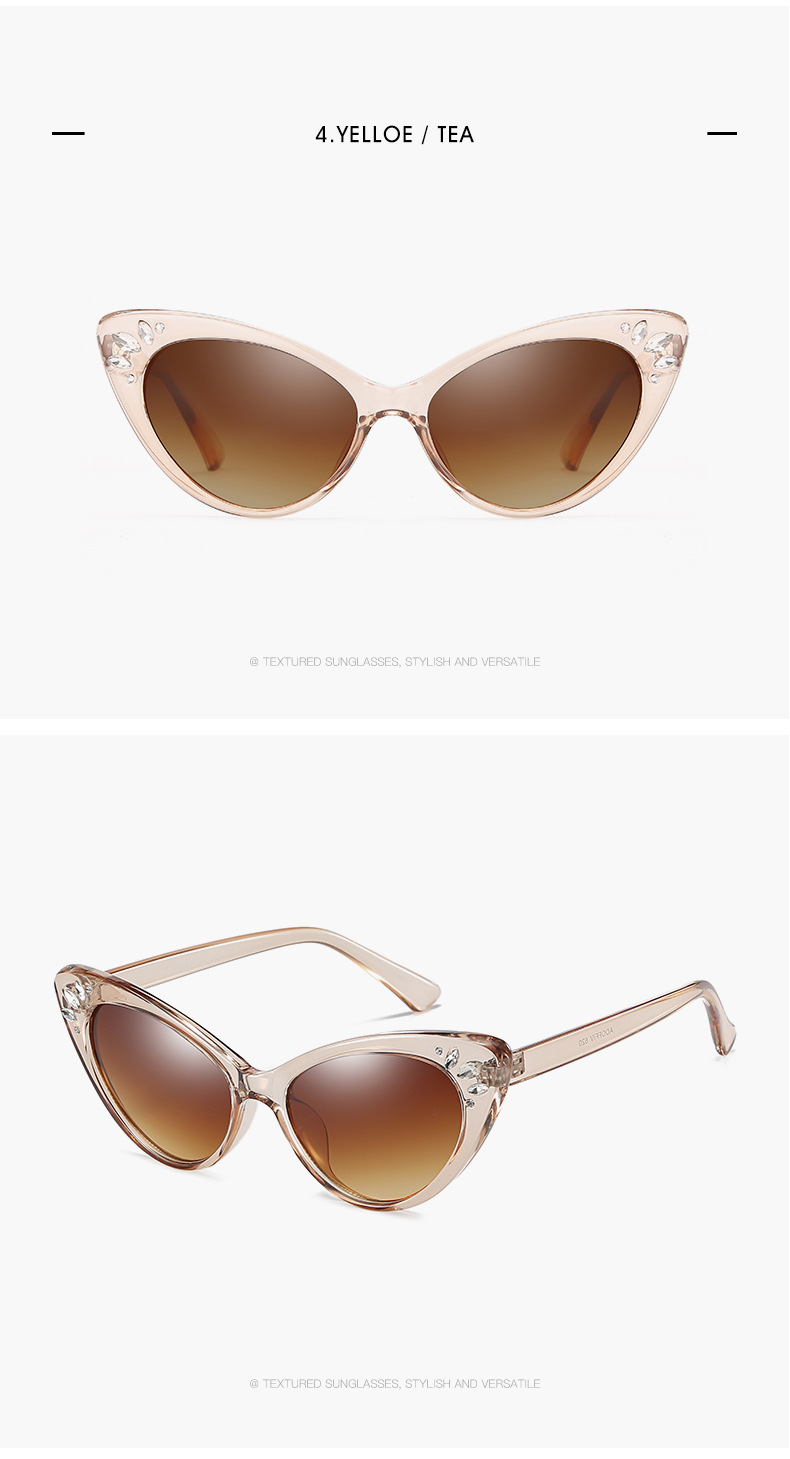 2019 New Fashion UV400 Women Cat Eye Sunglasses Eyewear Shades Inspired Retro Vintage Sun Glasses