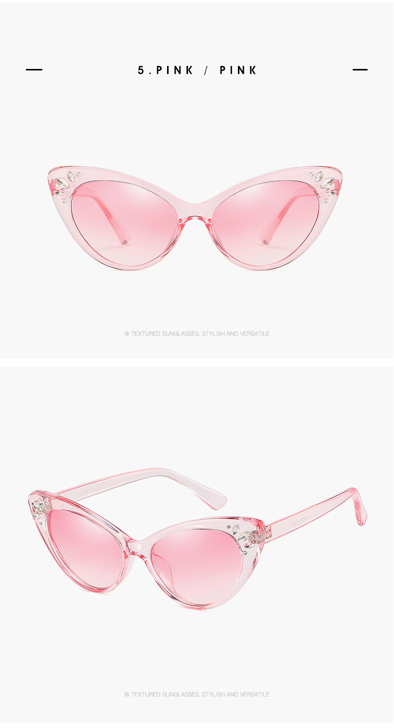 2019 New Fashion UV400 Women Cat Eye Sunglasses Eyewear Shades Inspired Retro Vintage Sun Glasses