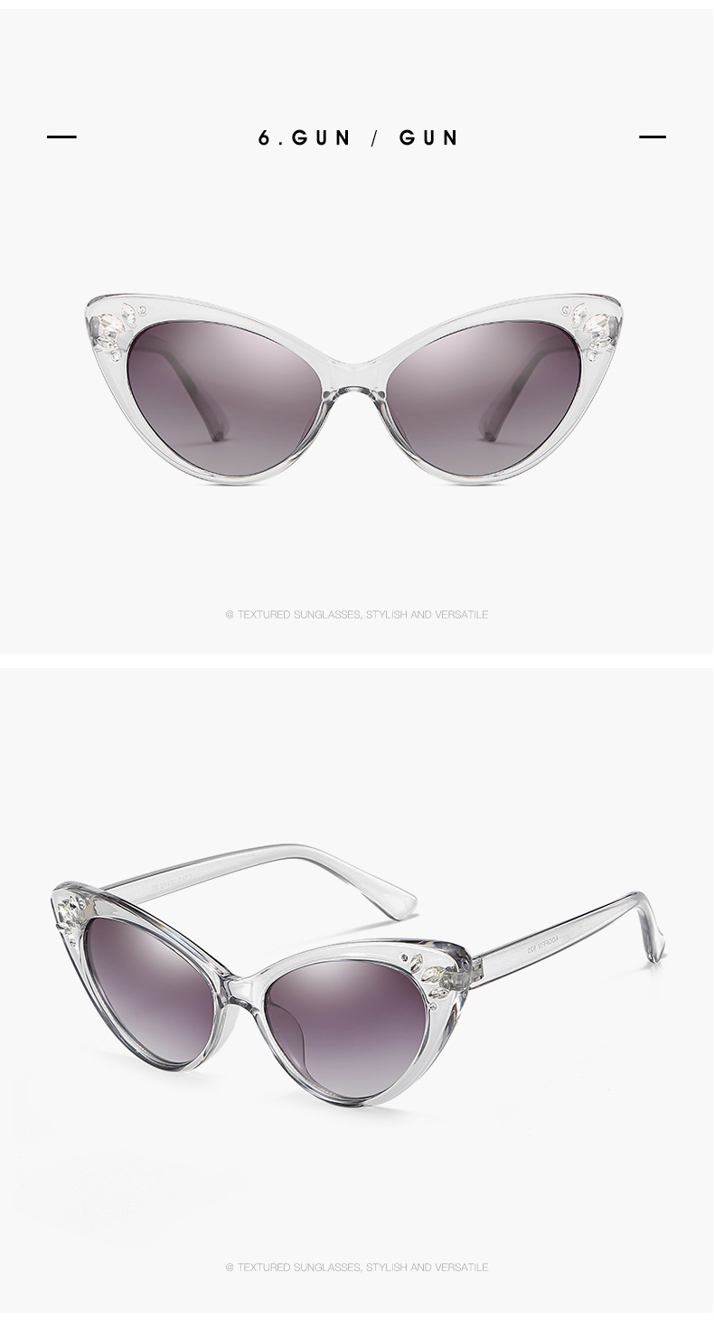 2019 New Fashion UV400 Women Cat Eye Sunglasses Eyewear Shades Inspired Retro Vintage Sun Glasses