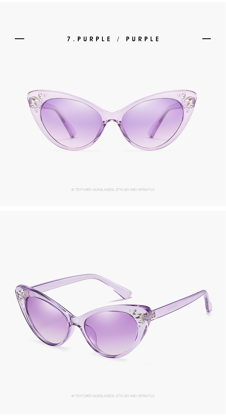 2019 New Fashion UV400 Women Cat Eye Sunglasses Eyewear Shades Inspired Retro Vintage Sun Glasses