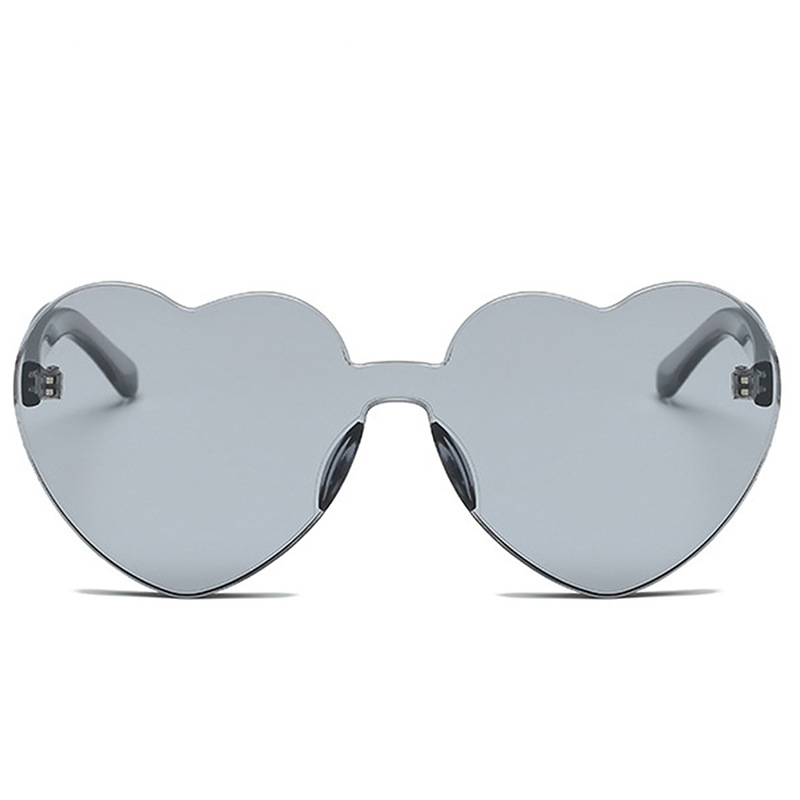 Candy Color Love Heart Women Sunglasses Cat Eye Heart Shape Sun Glasses for Lady Eyewear UV400