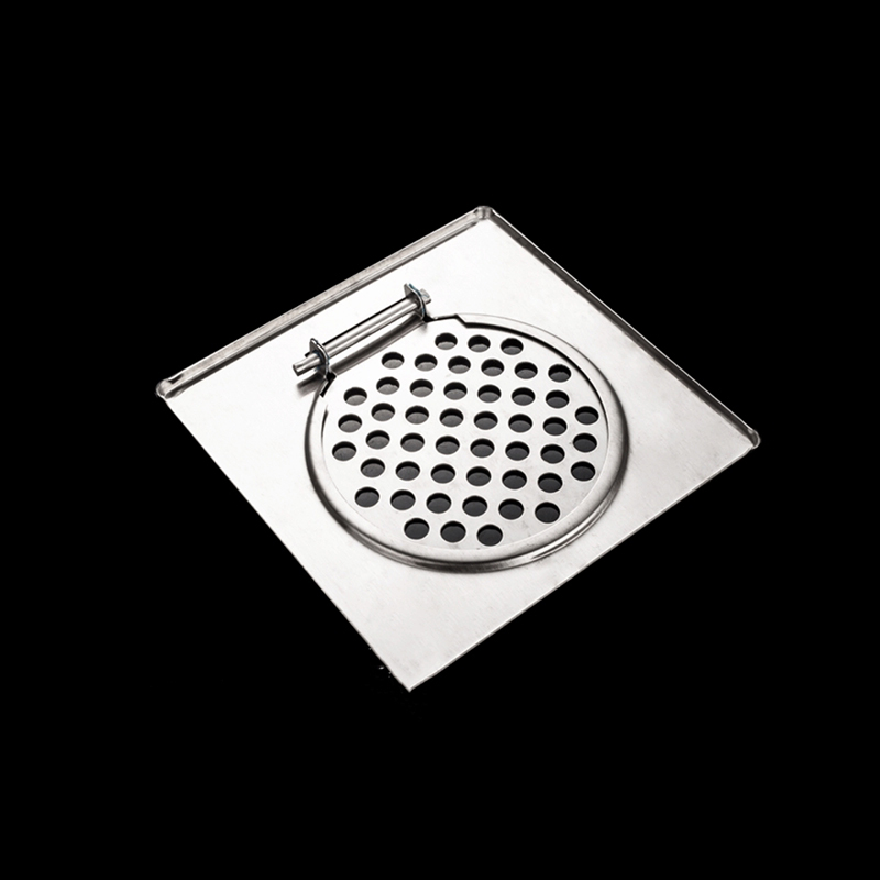 6-inches 15 x 15CM Stainless Steel Bathroom Floor Drain Cover Balcony Floor Strainer Grating Drainer