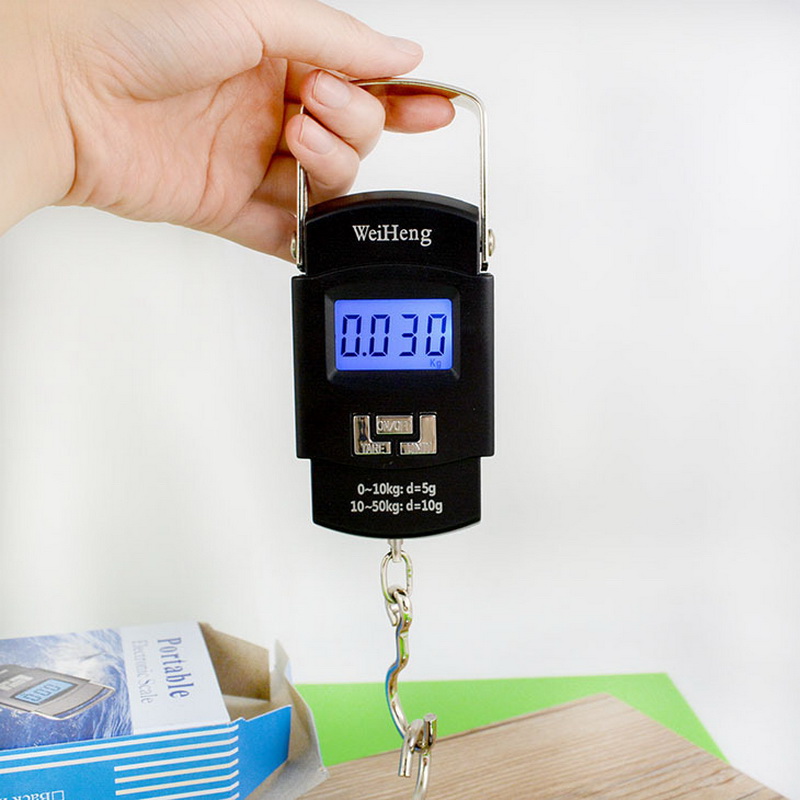 50Kg/110Lbs Electronic Portable LCD Digital Scale High Precision Luggage Weight Scale Balance Scales