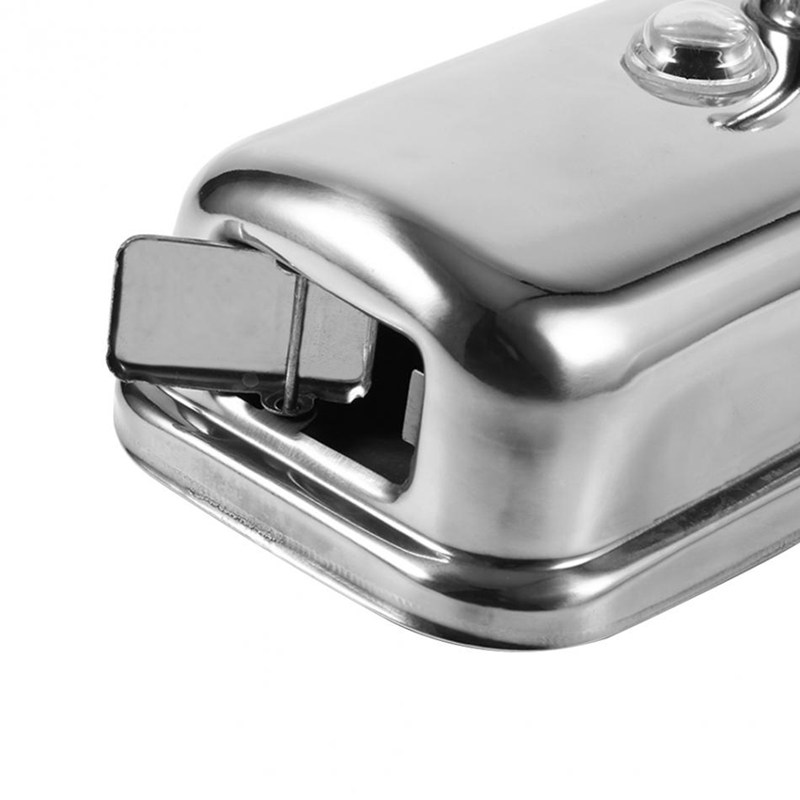 Wall Mounted Manual 500ml 304 Stainless Steel Soap Dispenser Shower Gel Container for Hotel Hospital