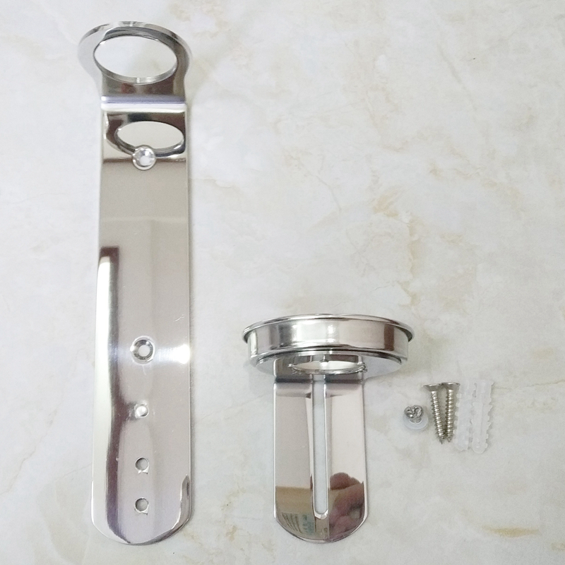 European Style 300ml PET Single Soap Bottle Dispenser with Stainless Steel Wall Mounted Bracket