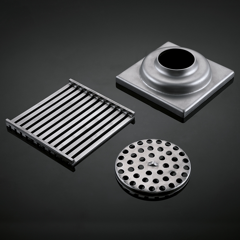 Deluxe 4 Inches SUS304 Stainless Steel Anti-odor Shower Floor Drain Bathroom Floor Grating Strainer