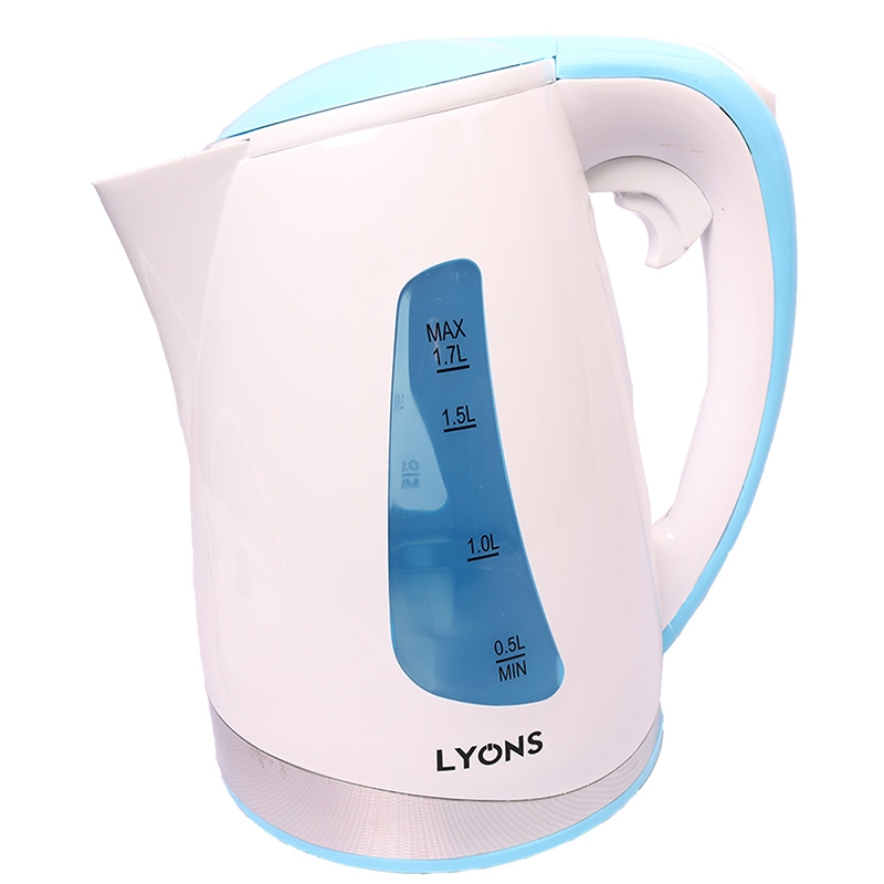 Lyons Electric kettle boiler hot water heating Household heater Blue white One size 3