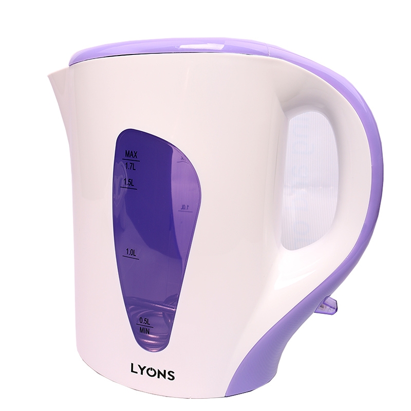 Lyons Electric kettle boiler hot water heating Household heater purple white one size 7