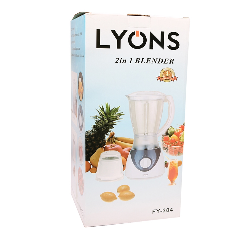 Lyons 2in 1 Blender 1.5L Blue+white one size 10