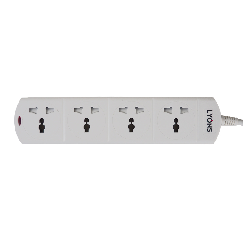 AILYONS/LYONS ES-6124B 4WAY/ 2.5M/ 3250W(MAX) Power/Socket Extension Cable