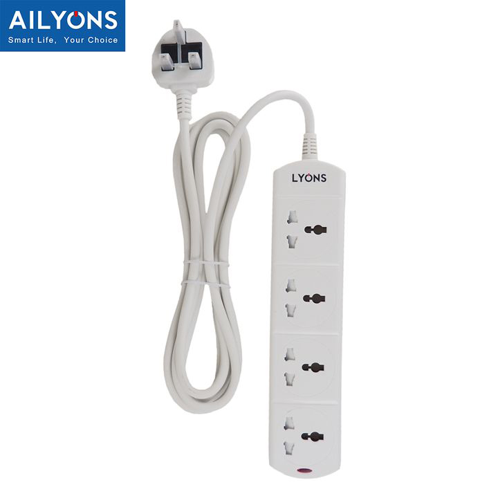 AILYONS/LYONS ES-6124B 4WAY/ 2.5M/ 3250W(MAX) Power/Socket Extension Cable