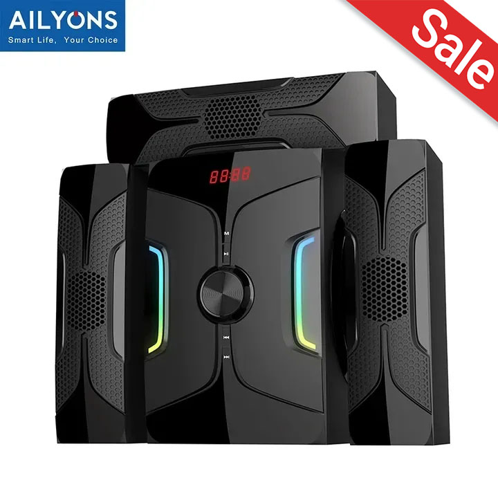 AILYONS/LYONS PMPO18000W 3D Super Dual Subwoofers Home Audio Bluetooth Speaker Systems ELP3807
