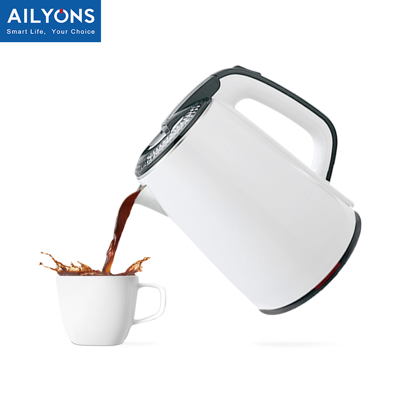 AILYONS/Lyons FK-0306 1.8L Stainless steel electric kettle White【HOT】