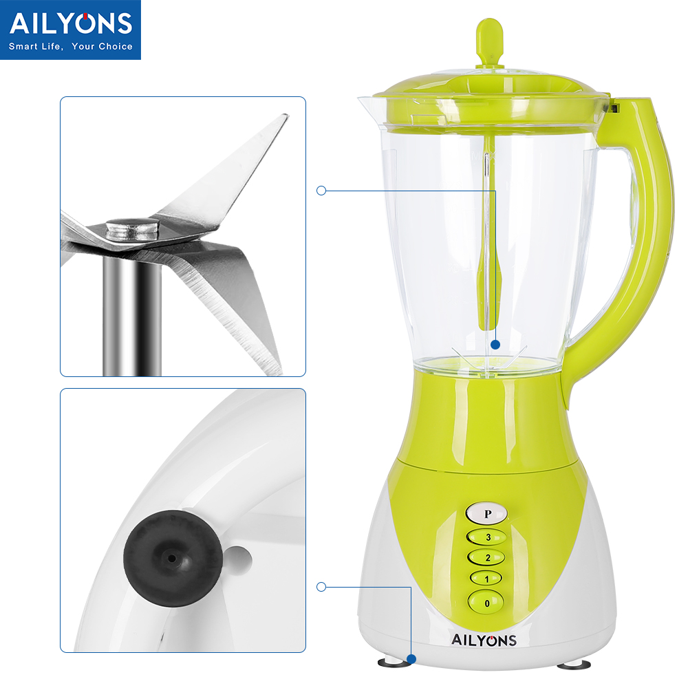 AILYONS 1.5L 2 In 1 Quality  Motor Stainless Steel Blender With Grinder Machine FY-1731【Big year-end deals！】