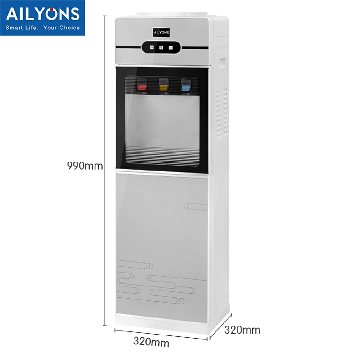 LYONS AFK-112/AFK-1199- 3 Taps - Hot & Cold & Normal standing Water Dispenser with Storage Cabine  ousehold Appliance 3 Faucets Kitchen Appliance big size
