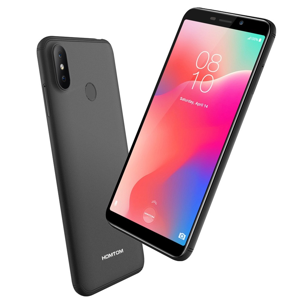 HOMTOM C1 3G Phablet 5.5 inch Android Go OS MTK6580A Quad-core 1.3GHz 1GB RAM 16GB ROM 13.0MP + 2.0MP Rear Camera Fingerprint Sensor 3000mAh Built-in