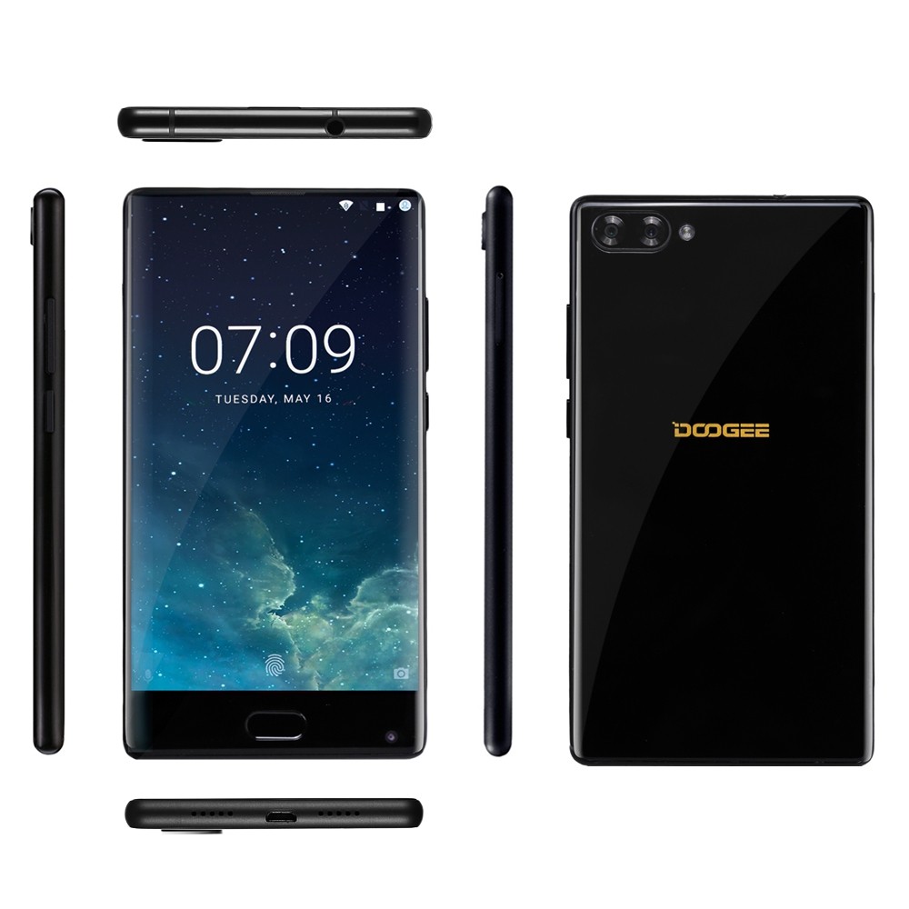 Doogee MIX 4G 5.5 inch Android 7.0 Smartphone Helio P25 Octa Core 2.5GHz 4GB RAM 64GB ROM Metal Body Front Fingerprint Sensor Dual Rear Cameras