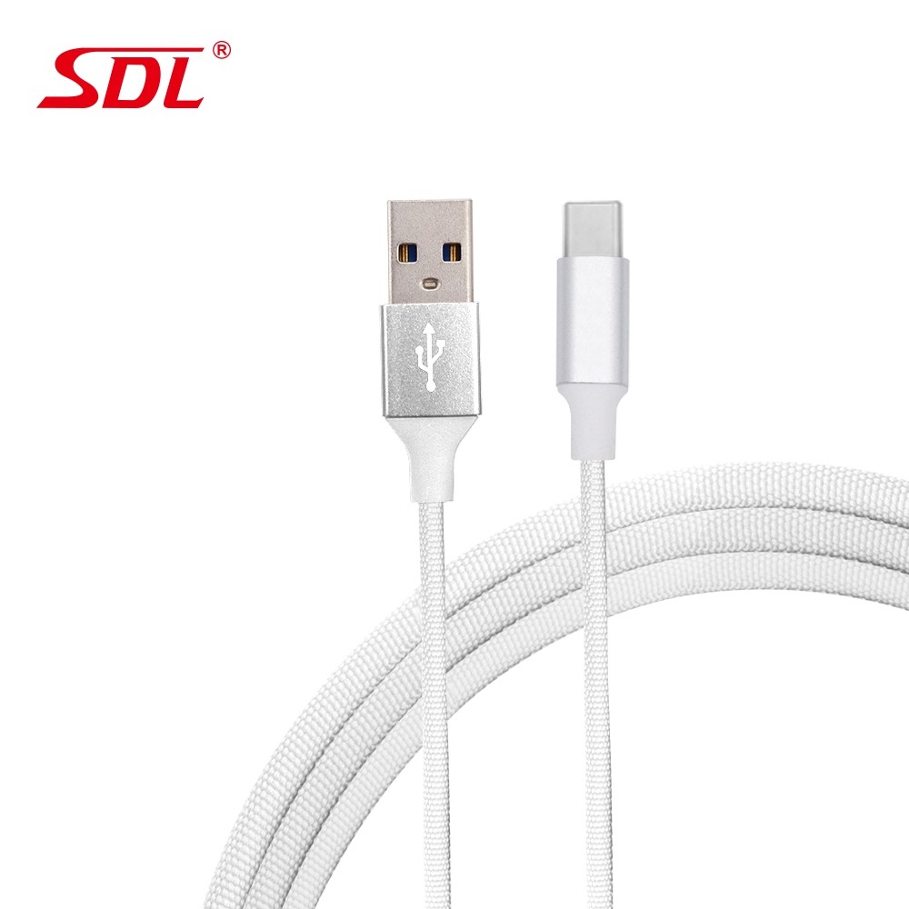 SDL 2m Nylon Braided Type-C USB Data Charging Cable