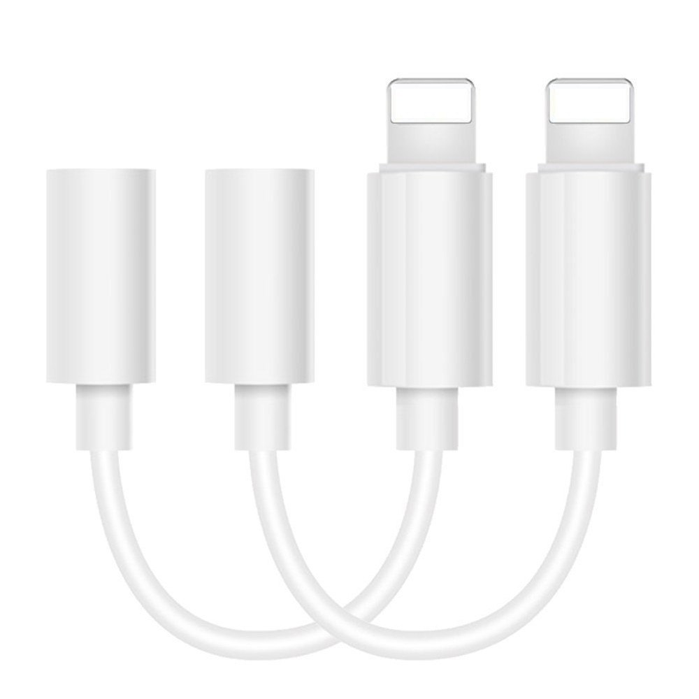 3.5mm Jack Aux Earphone Audio Adapter Cable for iPhone 7 Plus / 7/ 6 Plus 2pcs