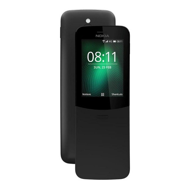 Nokia 8110 4G Feature Phone 2.45 inch Smart Feature OS MSM8905 Dual Core 1.1GHz 512MB RAM 4GB ROM 2.0MP Rear Camera BT 4.1 1500mAh Built-in