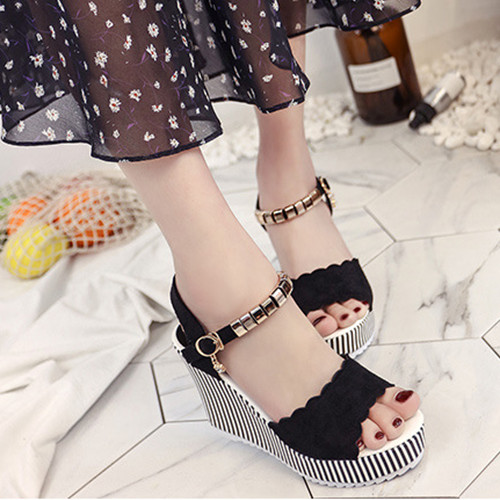 New summer sandals thick-soled women heels Shoes women heels women shoes wedges heels for women