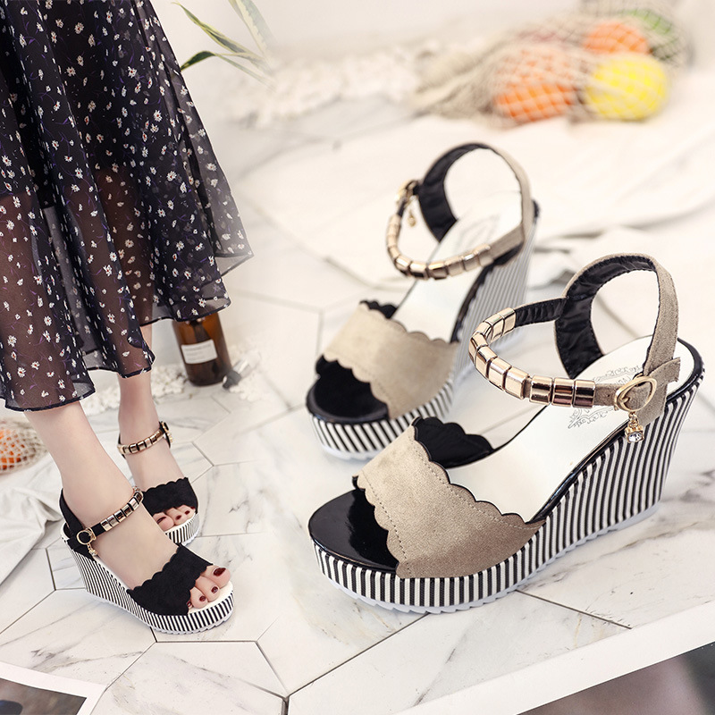 New summer sandals thick-soled women heels Shoes women heels women shoes wedges heels for women