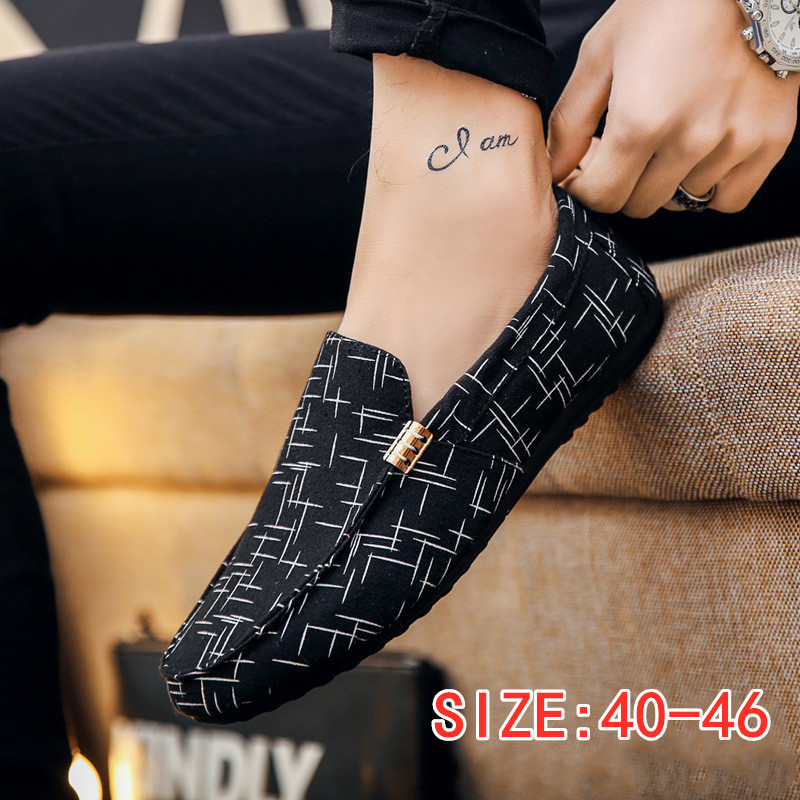 SIZE40-46 Gentleman flats shoes men shoes loafers shoes canvas shoes casual shoes for mens shoes