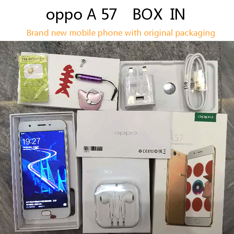 Refurbished phones oppo  f1 A57 3+32GB Dual SIM 5.2inch 16MP smartphone Google support 3GB+32GB gifts 3+32gb