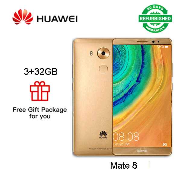 Refurbished huawei mate 8 HUAWEI mate 8 Smartphone 4+64GB 128GB 32GB Dual SIM Gold Get Limited Gift