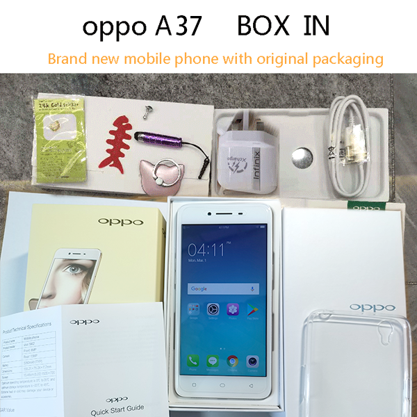 Refurbished oppo a37 phone  100%Original 16GB 2GB  4.7inch 8MP  Dual sim Mobile Phone 1920X1 080